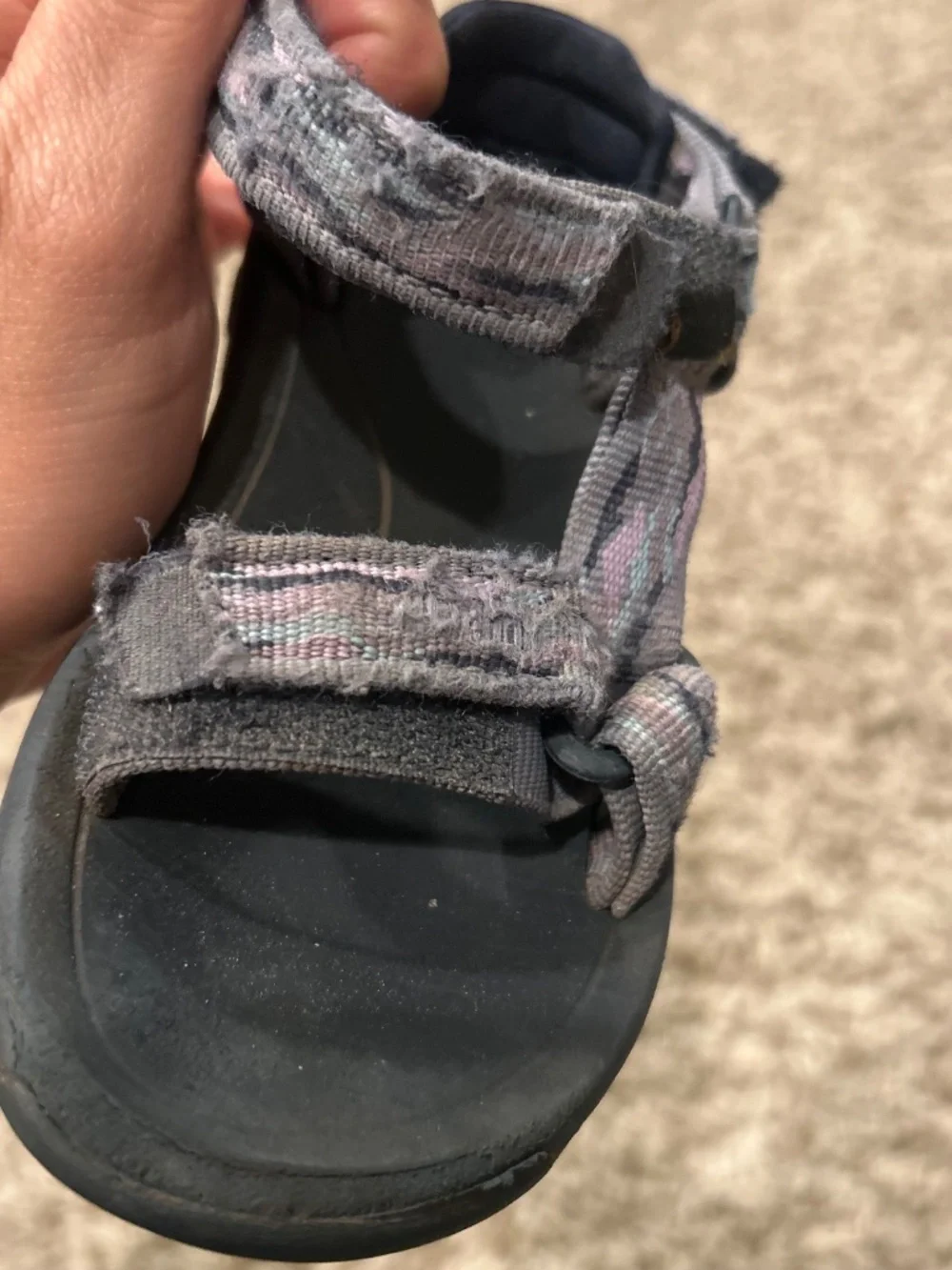 TEVA Toddler Sport Sandals Size 8 Gray Purple